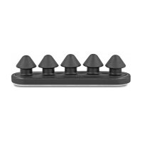 Delock Kabelhalter mit 5 Durchführungen selbstklebend schwarz Set 2 Stück