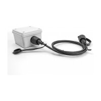 Delock Netzwerkkabel RJ45 Stecker zu RJ45 Stecker Cat.6 STP mit Verschlusskappe Outdoor IP68 staub- und wasserdicht schwarz 1 m
