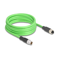 Delock M12 Kabel X-kodiert 8 Pin Stecker zu Buchse PUR...