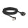 Delock Netzwerk Verlängerungskabel S/FTP Stecker RJ45 Stecker 90° gewinkelt zu RJ45 Einbaubuchse Cat.6A 5 m schwarz