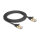 Delock RJ45 Flachband Netzwerkkabel mit Geflechtmantel Cat.6A U/FTP Stecker zu Stecker 2 m schwarz