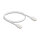 Delock RJ45 Netzwerkkabel Cat.6A Stecker zu Stecker mit robuster Rastnase Industrietauglich U/UTP Slim 1 m weiß