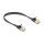 Delock RJ45 Netzwerkkabel Cat.6A Stecker zu Stecker mit robuster Rastnase und Cat.7 Rohflachbandkabel U/FTP 0,3 m schwarz
