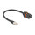 Delock Kabel RJ45 Stecker zu RJ45 Buchse Cat.6A zum Einbau mit M20 Gewinde und Verschlusskappe IP68 staub- und wasserdicht 25 cm schwarz