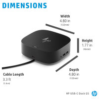 D HP USB-C Dock G5 Schwarz 100W