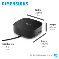 D HP USB-C Dock G5 Schwarz 100W