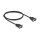 Delock RS-232 Kabel Seriell D-Sub9 Stecker zu Stecker mit schmalem Steckergehäuse 1 m