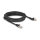 Delock RJ45 Netzwerkkabel Cat.6A S/FTP Stecker 45° nach links gewinkelt zu Stecker gerade 5 m schwarz