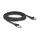 Delock RJ45 Netzwerkkabel Cat.8.1 S/FTP Stecker 45° nach links gewinkelt zu Stecker gerade bis 40 Gbps 3 m schwarz