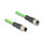 Delock M12 Kabel D-kodiert 4 Pin Stecker zu Buchse PUR (TPU) 5 m