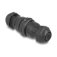 Delock Kabelverbinder LSA zu LSA Cat.6A IP68 staub- und wasserdicht schwarz
