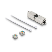Delock Kabelverbinder LSA zu LSA Cat.6A IP68 staub- und wasserdicht schwarz