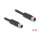Delock M12 Kabel L-kodiert 4 Pin Stecker zu Buchse PUR schleppkettentauglich 2 m schwarz