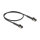 Delock RJ45 Slim Netzwerkkabel Cat.6A U/FTP winkelbar schwarz 0,5 m