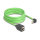 Delock RJ45 Netzwerk Verlängerungskabel Cat.6A Stecker oben gewinkelt zu Buchse SF/UTP schleppkettentauglich PUR (TPU) 5 m grün