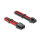 Delock Verlängerungskabel 8 Pin Stecker zu 6 + 2 Pin PCIe Buchse Textilummantelung rot-schwarz 30 cm