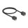 Delock Netzwerk Verlängerungskabel Kupplung RJ45 Buchse zu RJ45 Buchse Cat.6A S/FTP 0,5 m schwarz