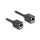 Delock Netzwerk Verlängerungskabel Kupplung RJ45 Buchse zu RJ45 Buchse Cat.6A S/FTP 0,5 m schwarz