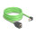 Delock RJ45 Netzwerk Verlängerungskabel Cat.6A Stecker unten gewinkelt zu Buchse SF/UTP schleppkettentauglich PUR (TPU) 5 m grün
