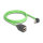 Delock RJ45 Netzwerk Verlängerungskabel Cat.6A Stecker oben gewinkelt zu Buchse SF/UTP schleppkettentauglich PUR (TPU) 1 m grün