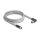 Delock M12 Kabel L-kodiert 5 Pin Stecker rechts gewinkelt zu Buchse gerade PUR schleppkettentauglich 5 m grau