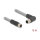 Delock M12 Kabel L-kodiert 5 Pin Stecker rechts gewinkelt zu Buchse gerade PUR schleppkettentauglich 5 m grau