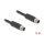 Delock M12 Kabel L-kodiert 4 Pin Stecker zu Stecker PUR schleppkettentauglich 5 m schwarz