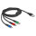 Delock USB Ladekabel 3 in 1 Typ-A zu Lightning™ / Micro USB / USB Type-C™ 2 m 3-farbig