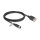 Delock M12 Kabel D-kodiert 4 Pin Buchse zu RJ45 Buchse zum Einbau Cat.5e FTP 2 m schwarz