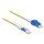 Delock LWL Kabel CS Stecker zu LC Duplex UPC Singlemode G657A2 / OS2 Uniboot 0,5 m