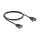 Delock RS-232 Kabel Seriell D-Sub9 Stecker zu Buchse mit schmalem Steckergehäuse 1 m