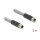 Delock M12 Kabel L-kodiert 5 Pin Stecker zu Buchse PUR schleppkettentauglich 2 m grau