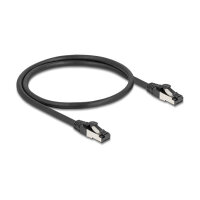 Delock RJ45 Netzwerkkabel Cat.8.1 S/FTP 0,5 m bis 40 Gbps schwarz