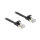 Delock RJ45 Flachband Patchkabel Stecker zu Stecker Cat.6A U/FTP 10 m schwarz