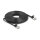 Delock RJ45 Flachband Patchkabel Stecker zu Stecker Cat.6A U/FTP 10 m schwarz