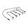 Delock DC Splitter Kabel 1 x Buchse gerade zu 5 x Buchse 5,5 x 2,1 mm 90° gewinkelt zum Einbau schwarz