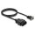 Delock Adapterkabel OBD-2 Stecker auf Sub-D 9 Pin Buchse mit Schrauben 1,15 m