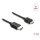 Delock Koaxiales High Speed HDMI Kabel HDMI Stecker zu Mini HDMI Stecker 8K 60 Hz mit Geflechtmantel 1 m