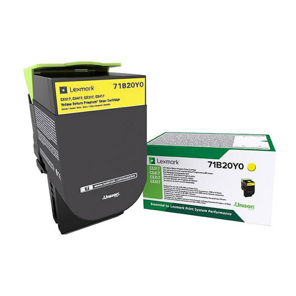 LEXMARK Toner gelb Rck f. CS/CX/317 /417/517 ca. 2.300 S.
