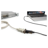 DIGITUS Adapter USB2.0/C -> seriell D-Sub9 St/St + 1.0m Kab