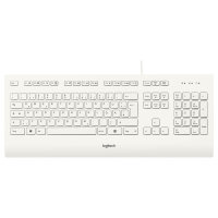 Logitech K280e - Tastatur - USB - Deutsch - weiß