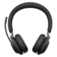 Jabra Evolve2 65 Stereo MS + Ladestation + Link 380 USB-A, schwarz