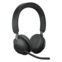 Jabra Evolve2 65 Stereo MS + Ladestation + Link 380 USB-C, schwarz