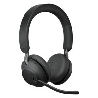 Jabra Evolve2 65 Stereo UC + Ladestation + Link 380 USB-A, schwarz