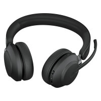Jabra Evolve2 65 Stereo UC + Ladestation + Link 380 USB-A, schwarz