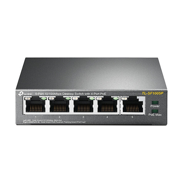 TL-SF1005P 5-Port 10/100Mbps Desktop Switch 5 10/100 Mbit/s RJ45 4 PoE+