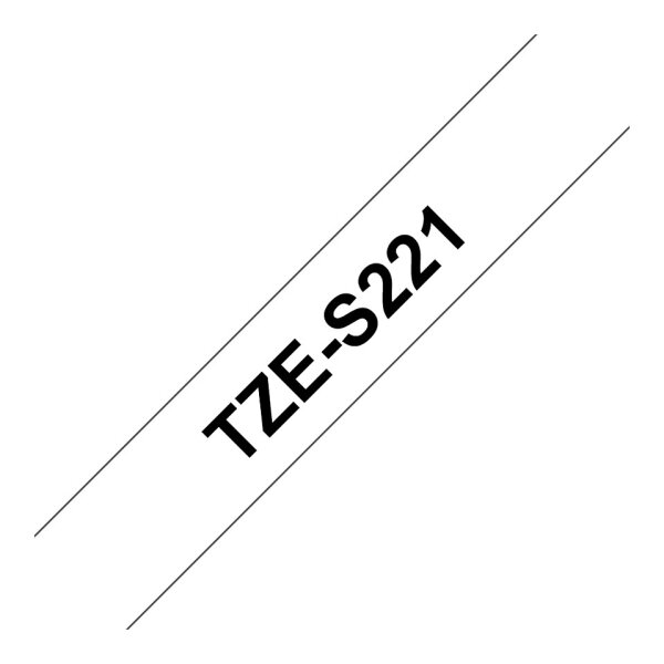Brother TZeS221 - TZ - 8 m - 1 Stück(e) - Sichtverpackung - 9 mm