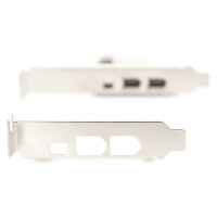 DIGITUS 1 x PCI Express Karte, Firewire 1394a (2+1 Port)