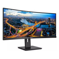 86.4cm/34 (3440x1440) Philips B-Line 345B1C Curved 5ms 21:9 USB 2xHDMI DisplayPort VESA Speaker WQHD Black