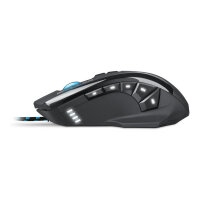 Sharkoon Skiller SGM1 Gaming Mouse kabelgebunden ergonomisch optisch 12 Tasten Black